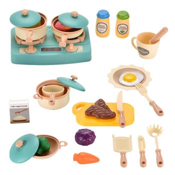 360Home Simulation Kinderküche Spielzeugset Kochset KüchePaketgröße: 70.5cm*48.5cm*67cm  Sofortiger Rauch nach Zugabe von Wasser für ein realistischeres Kocherlebnis.  Drei  Batterien für Gasbrenner zum Einschalten und Spielen.  Zart polierte Oberfläche u